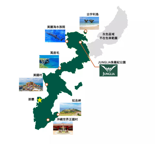 Okinawa: Private Chartered Car - Junglia Jurassic Park - Half - Day Tour - One - Day Tour