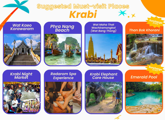 Krabi · Hotel to Custom Route · 8-Hour Airport Transfer