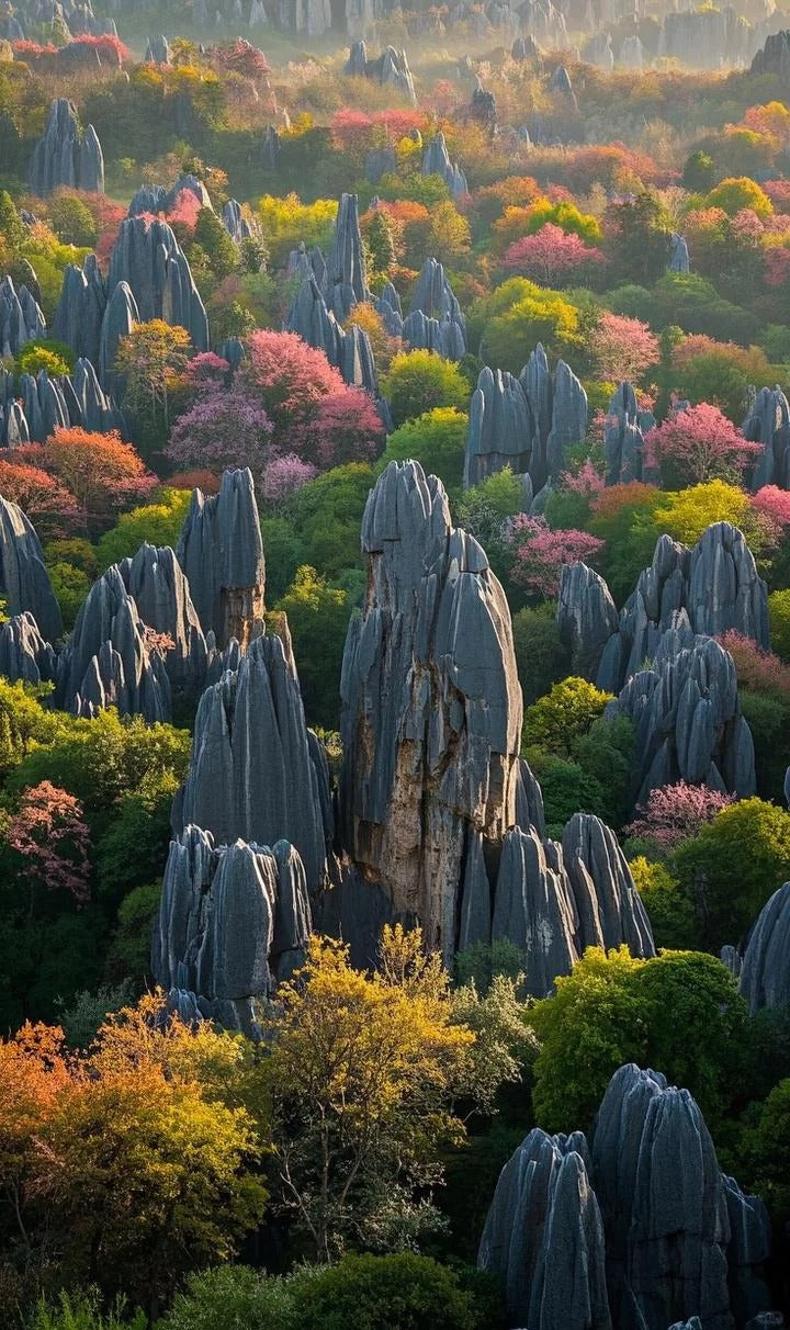 One - day private car tour of Yunnan Stone Forest - Jiuxiang - Dianchi Lake