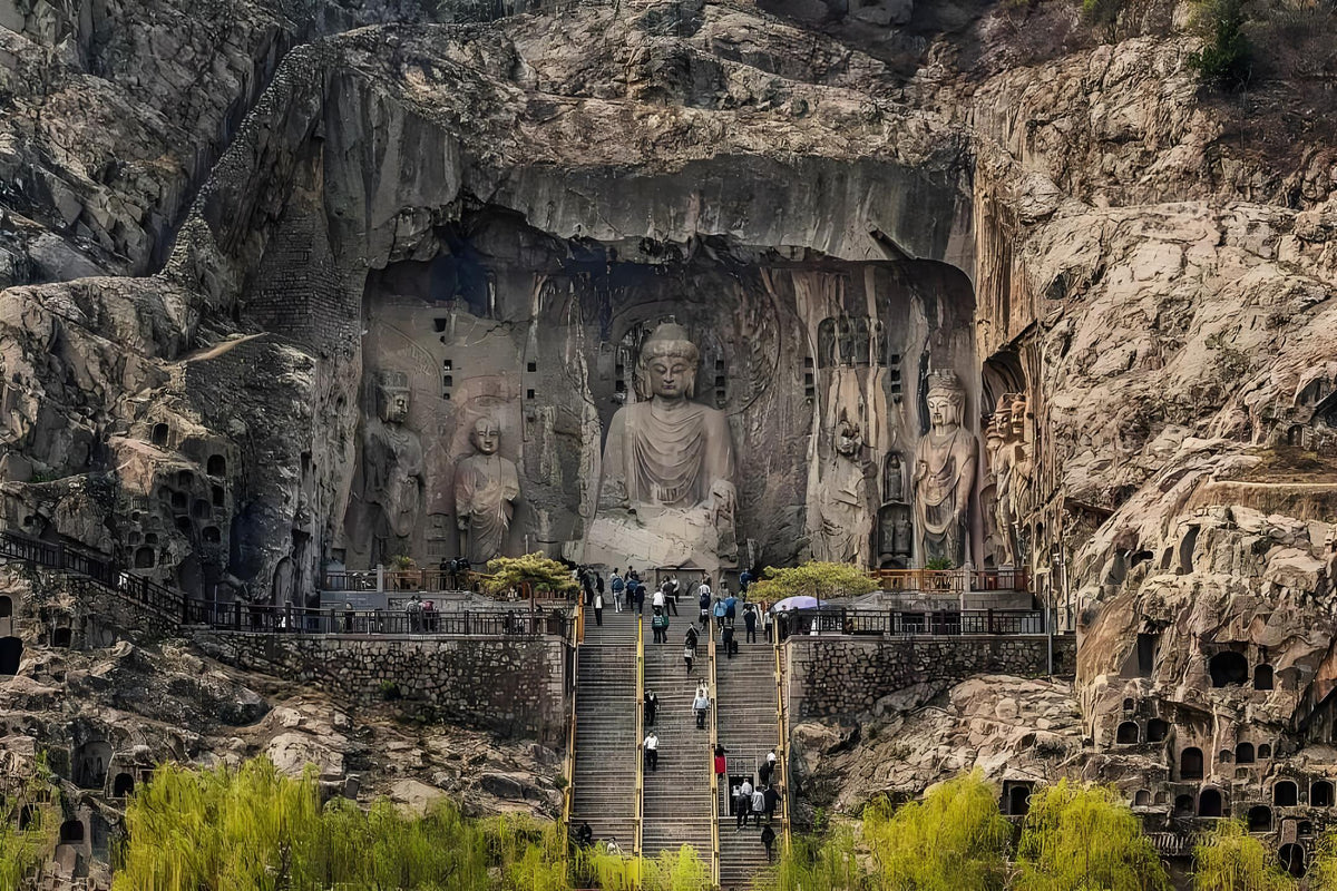Longmen Grottoes, Shaolin Temple, Luoyang Museum, and private car charter for a day trip in Luoyang