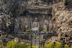 Longmen Grottoes, Shaolin Temple, Luoyang Museum, and private car charter for a day trip in Luoyang