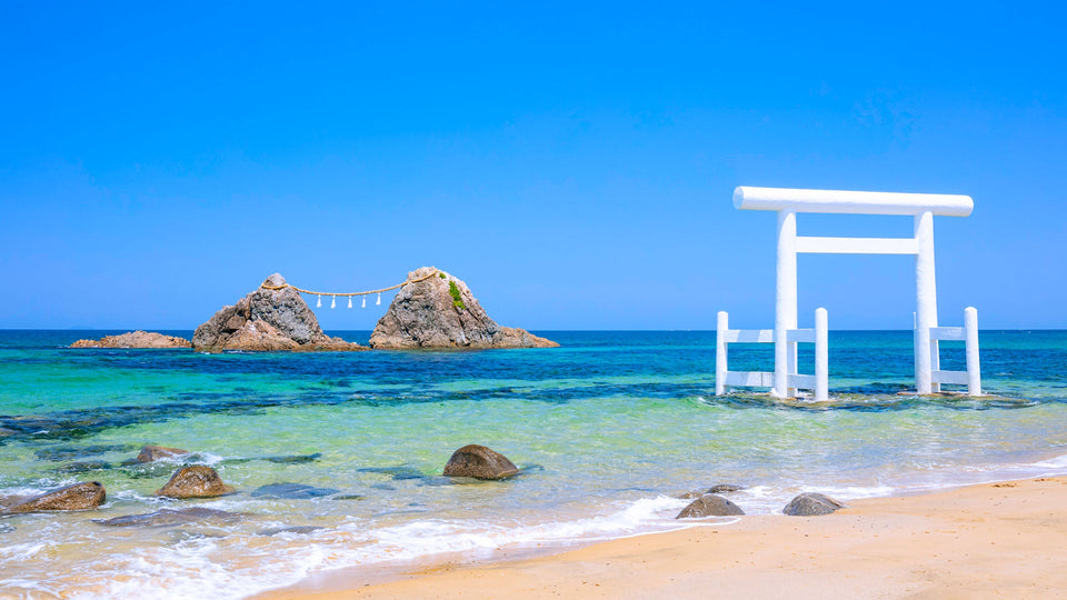 Kyushu Fukuoka Itoshima customized itinerary chartered car day trip - multi - day trip: Shiraito Falls, Sakurai Futamiura Couple Rocks, Sakurai Shrine, Dazaifu Tenmangu Shrine, Nanzoin Temple