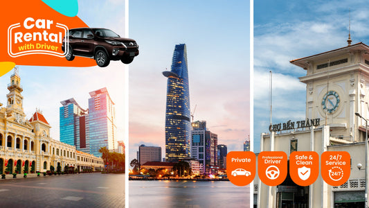 Ho Chi Minh city Private Car with Driver: 4 - 8 - 12 Hours