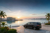 Batam private vehicle by the tropical waterfront