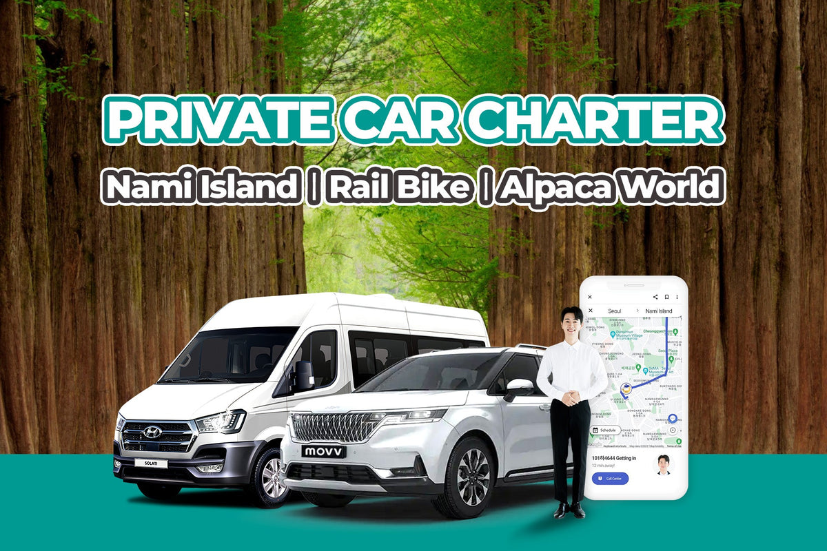 Seoul Private Car Charter to Nami Island - Alpaca World - Rail bike