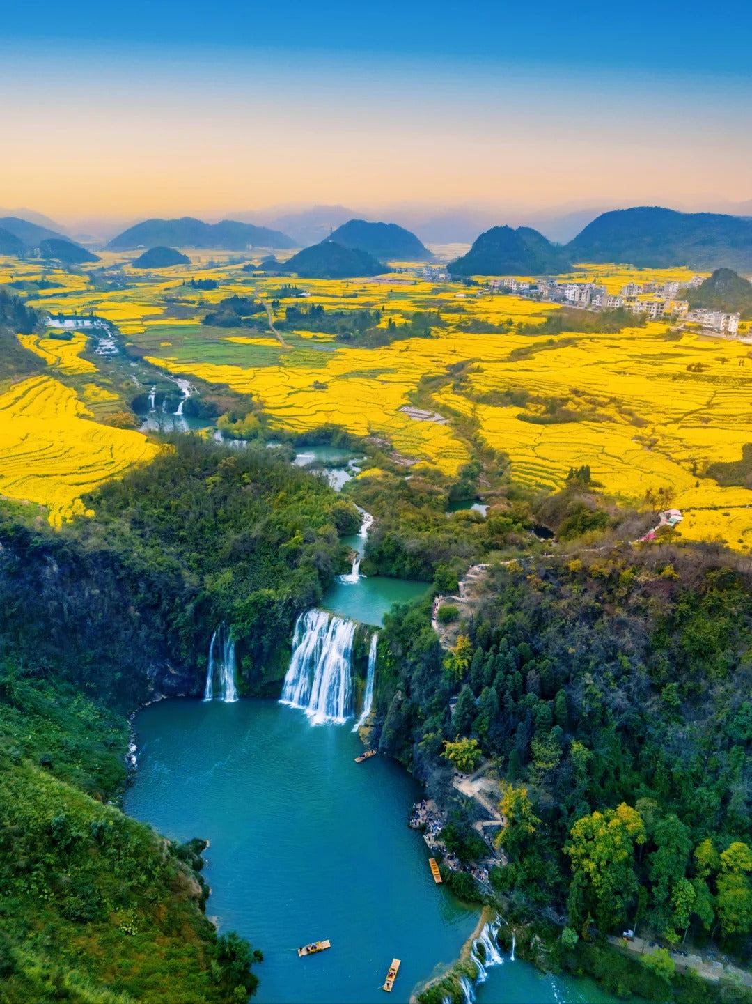 Chartered tour of Kunming, Yunnan + Luoping Canola Flower Sea one - day chartered tour