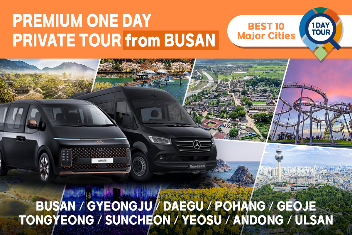 Busan Premium Car Charter to Busan - Gyeongju - Pohang - Daegu - Yeosu